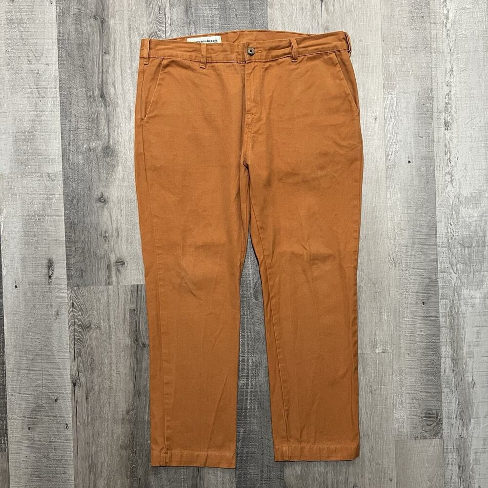 ATELIER BEAUREPAIRE Pantalon "Joseph" Orange Batik Canvas Pants Paris Men's 36